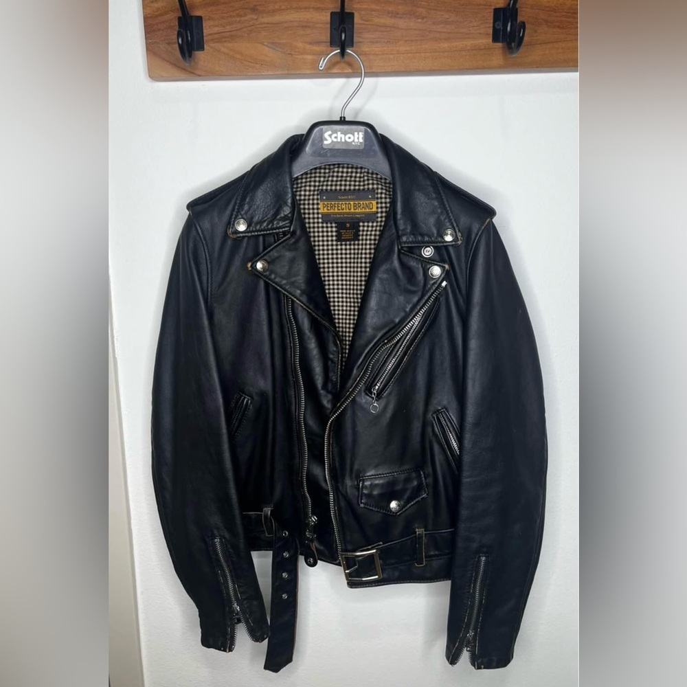 Schott NYC Women's Hand Vintaged
Cowhide Perfecto Jacket